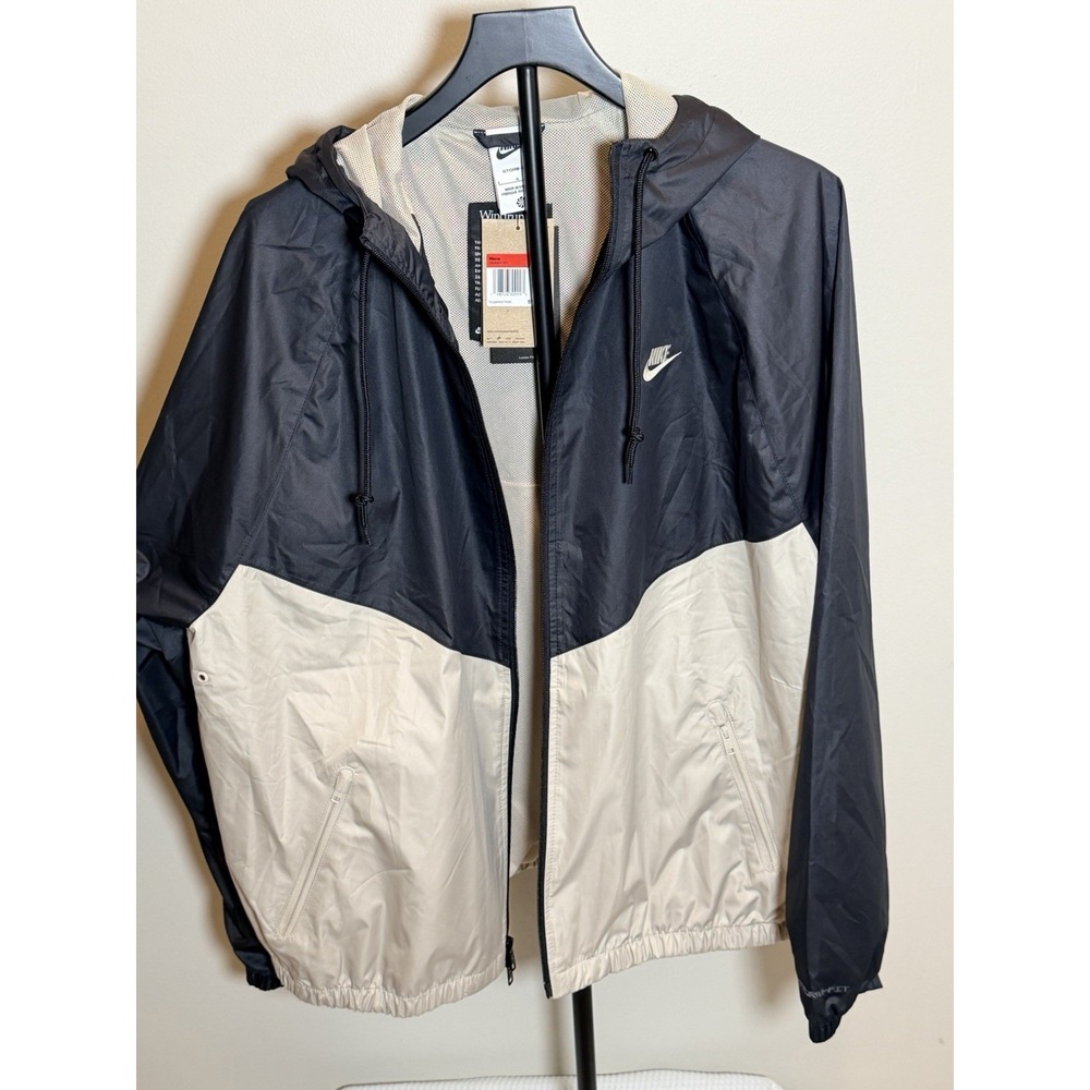 Nike Windrunner Men's Hooded Full-Zip Windbreaker Jacket Blue/White L HV8369